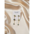 Kate Spade New York Gold-Tone Mixed Stone Evil Eye Linear Drop Earrings