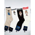 4 pairs NWT POLO Ralph Lauren Bear-motif Socks size Medium 6-10