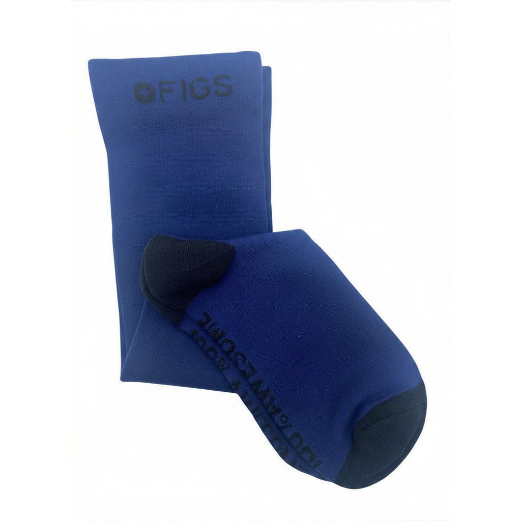 1 Pair FIGS Compression Navy Blue Socks Size Medium
