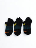 Bombas 3 Pairs Women's Ankle Socks athletic Honeycomb Size Small 4-7.5 Black