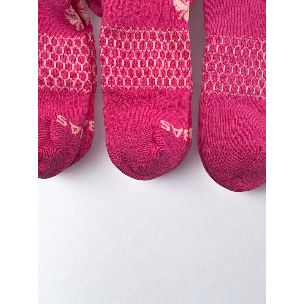 Bombas Women's Tri-Block Ankle Sock Medium 3 pairs Pink NWOT