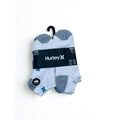 6 Pairs Hurley Men's low-cut cushioned socks L 8-12 White NWT