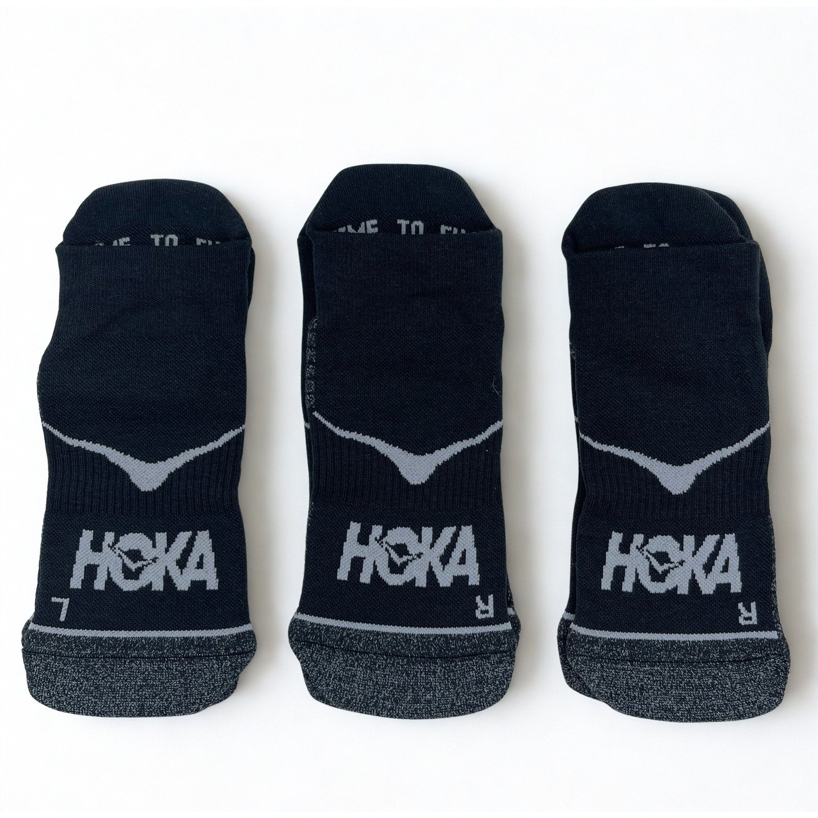 3 Pairs HOKA Time To Fly No Show Socks  Unisex M , NWOT