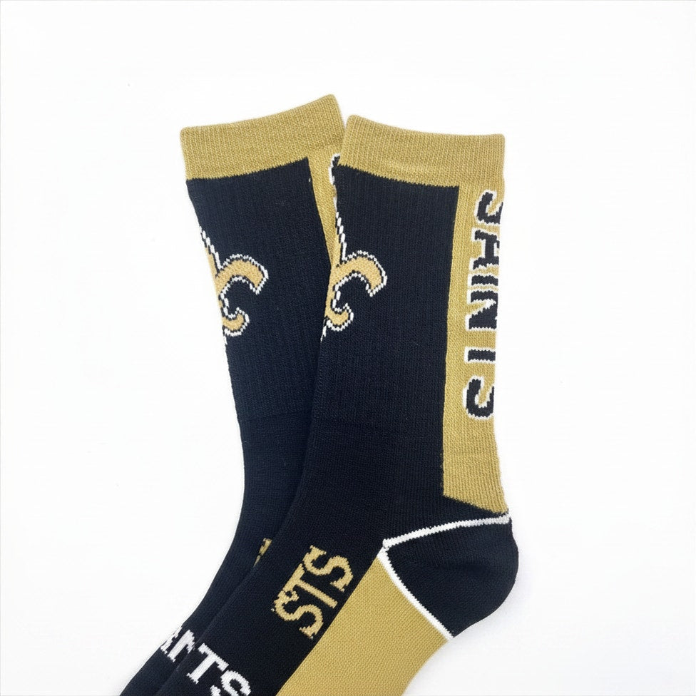 Bare Feet New Orleans Saints Crew Socks Size Medium
