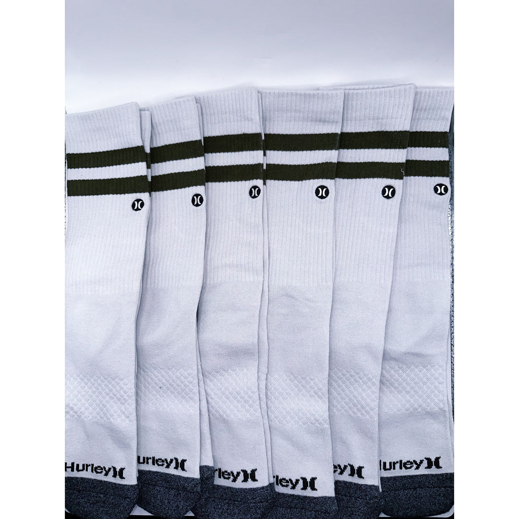 Hurley  6 Pairs Women's Ankle Socks athletic Size Large 8-12