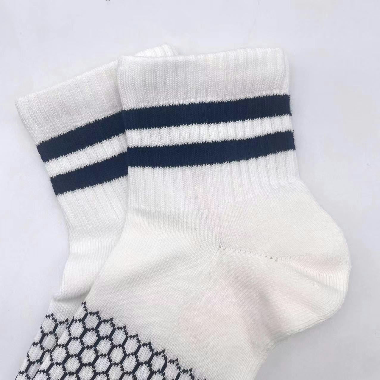 3 Pairs Bombas Stripe Quarter Socks Size Large