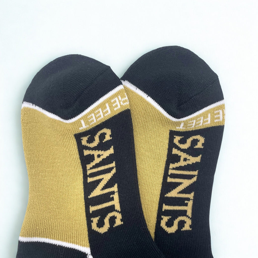 Bare Feet New Orleans Saints Crew Socks Size Medium