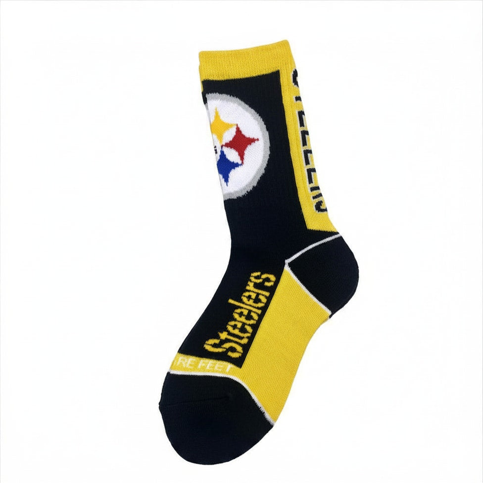 Bare Feet Pittsburgh Steelers "Lil' Deuce" Crew Socks Size Medium