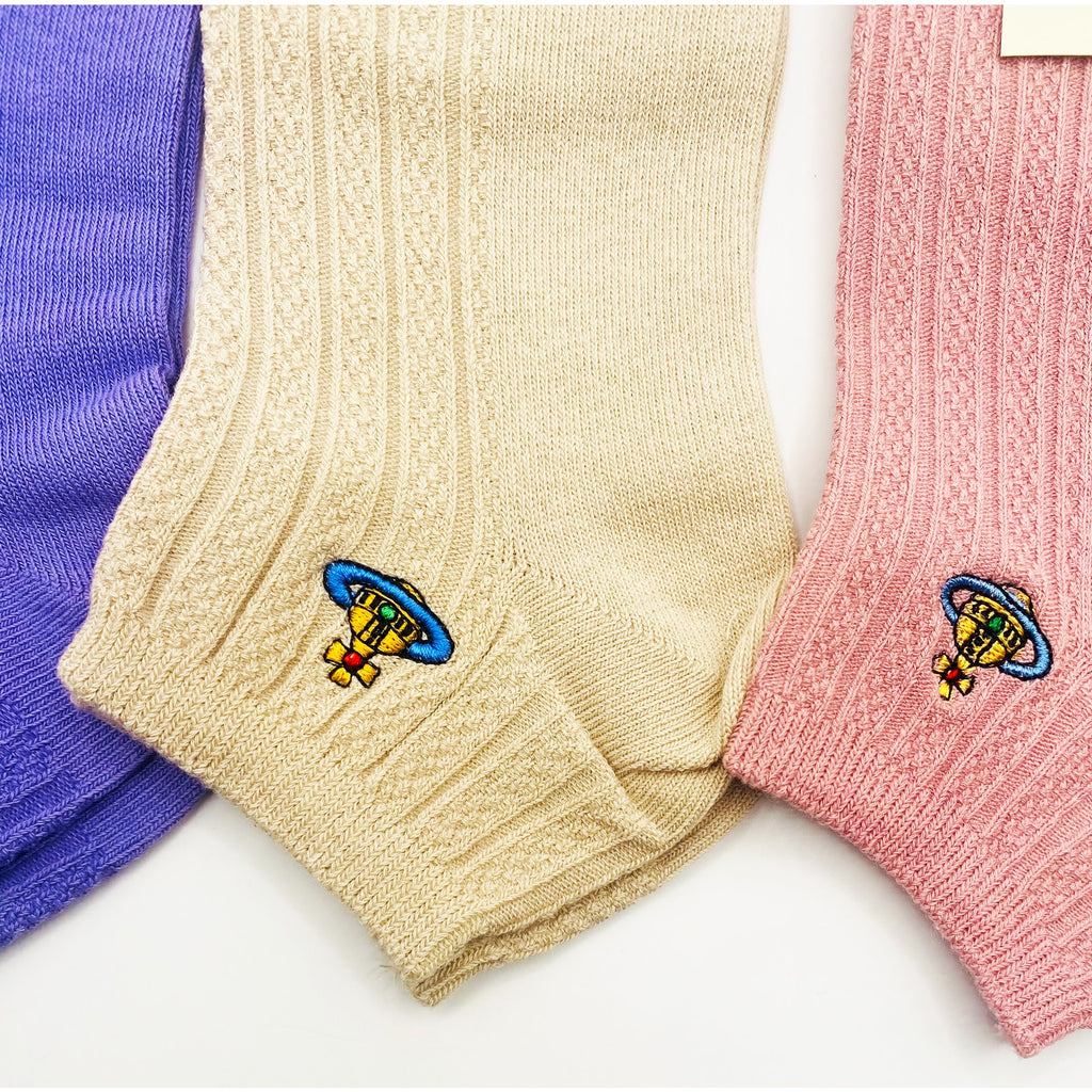 4 Pairs Vivienne Westwood Ankle Socks, Medium US Size 6-9