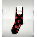 1 Pair Happy Socks Black Heart Size Medium Unisex