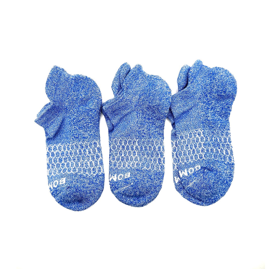 3 Pairs Bombas Pairs Women's Ankle Socks Size Large 8-12