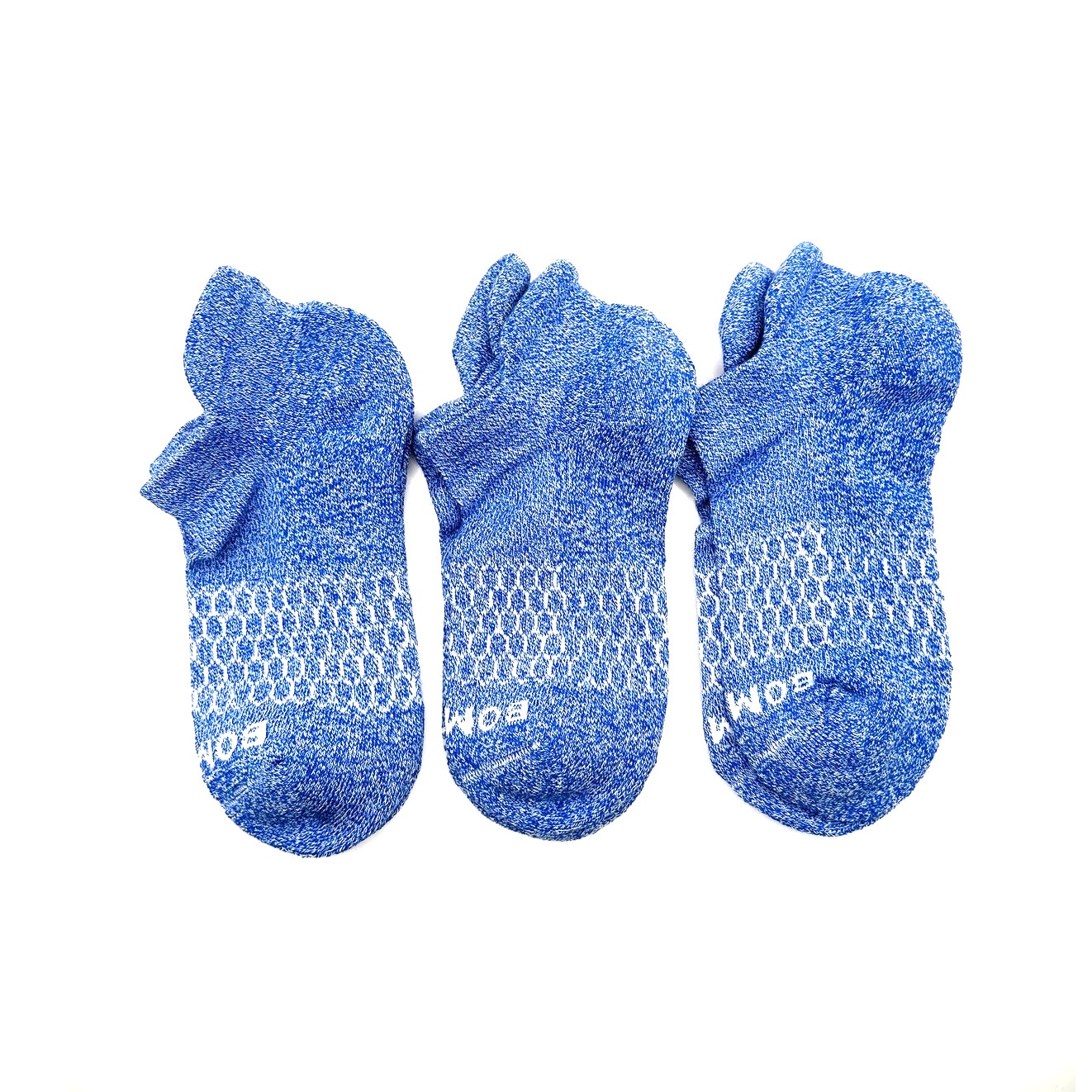 3 Pairs Bombas Pairs Women's Ankle Socks Size Large 8-12