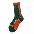 Bare Feet Miami Hurricanes Crew Socks Size Medium