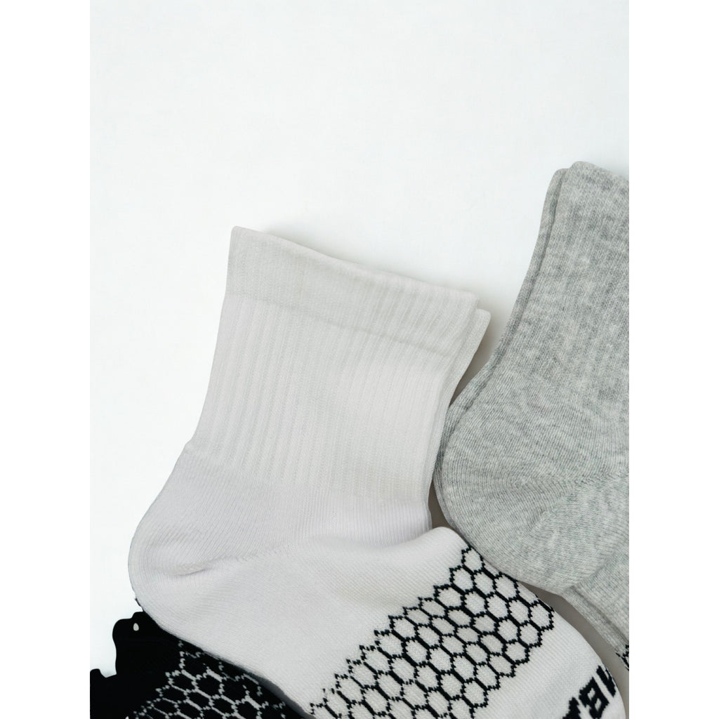 3 Pairs Bombas Quarter Socks Size Large 8-12