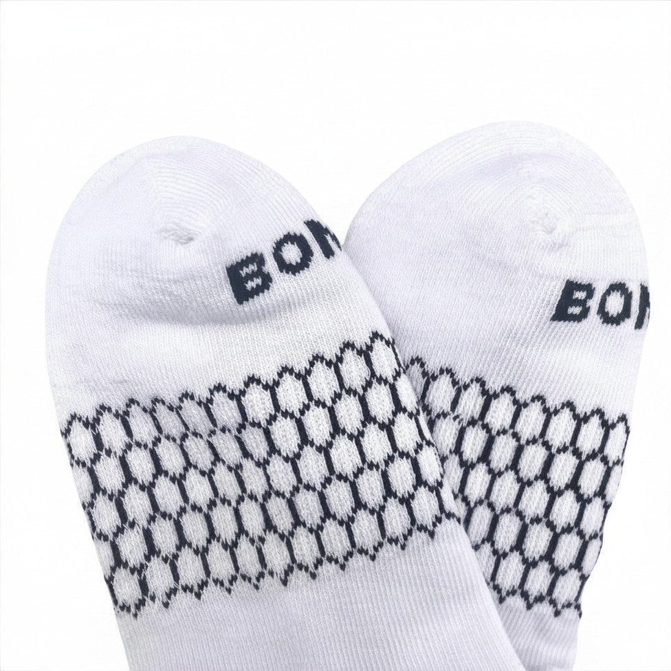 6 Pairs Women Men's BOMBAS Honeycomb Quarter Socks Size Medium