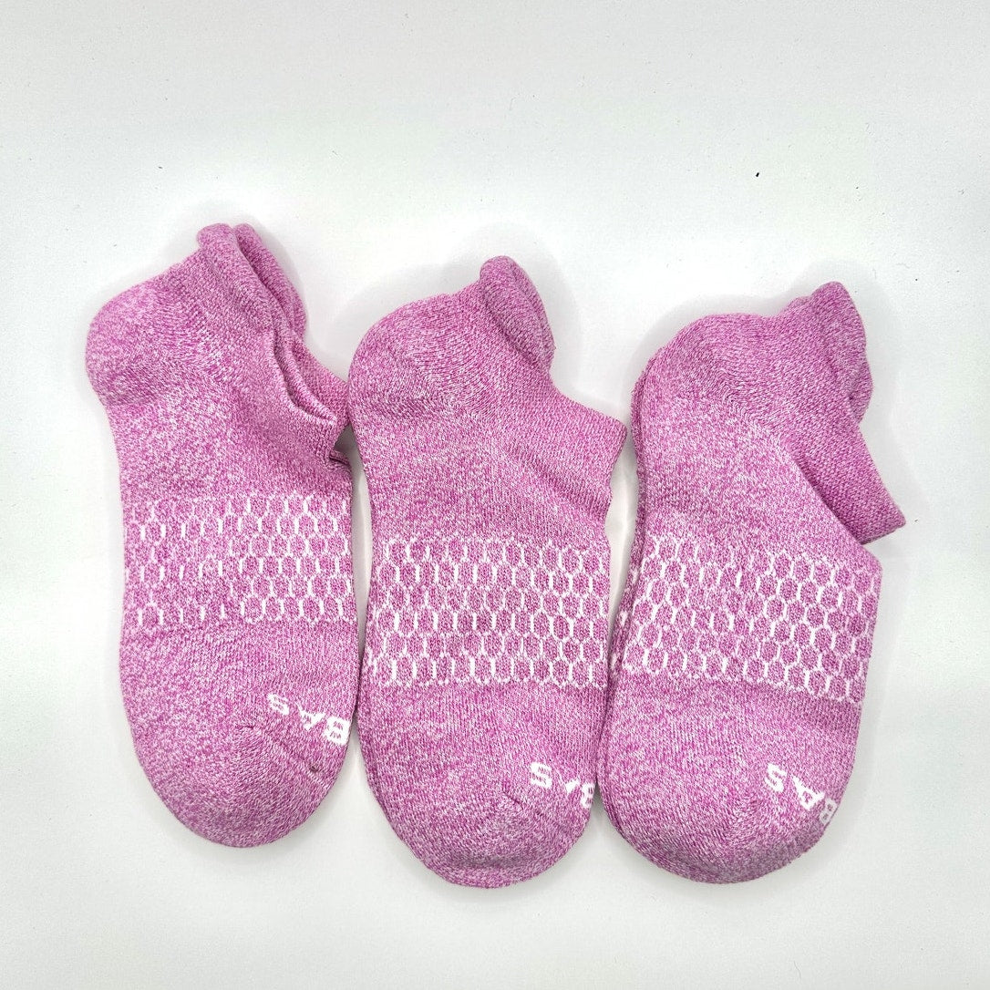 Bombas Women's Performance Ankle Socks Medium 3 pairs Berrry NWOT