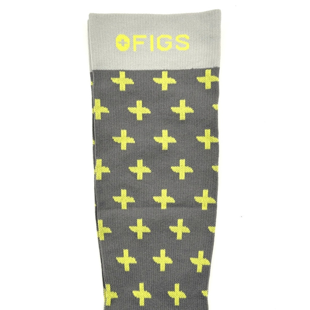 1 Pair FIGS Compression Socks Pink 100% Awesome Size Large