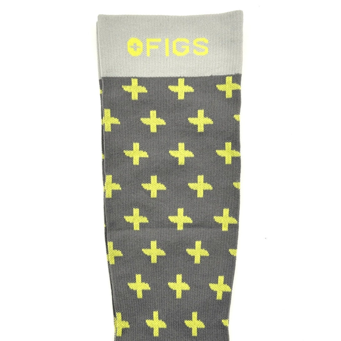 1 Pair FIGS Compression Socks Pink 100% Awesome Size Large