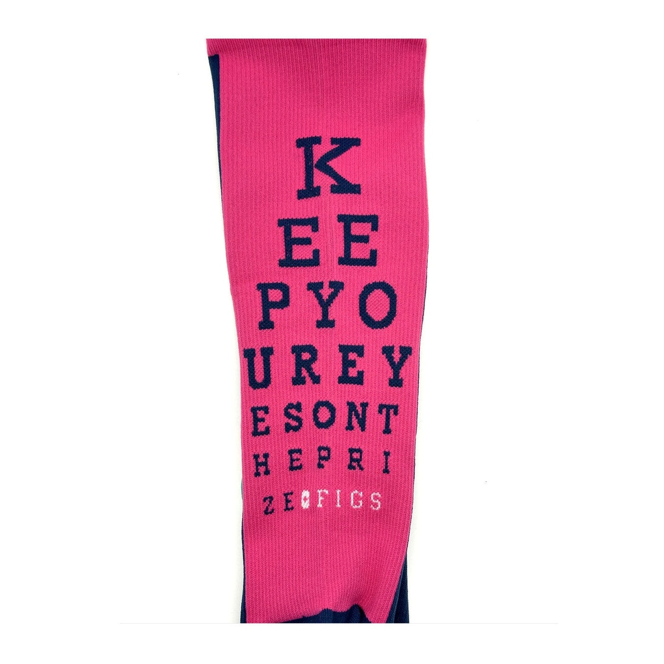 1 Pair FIGS Compression Socks Pink 100% Awesome Size Large