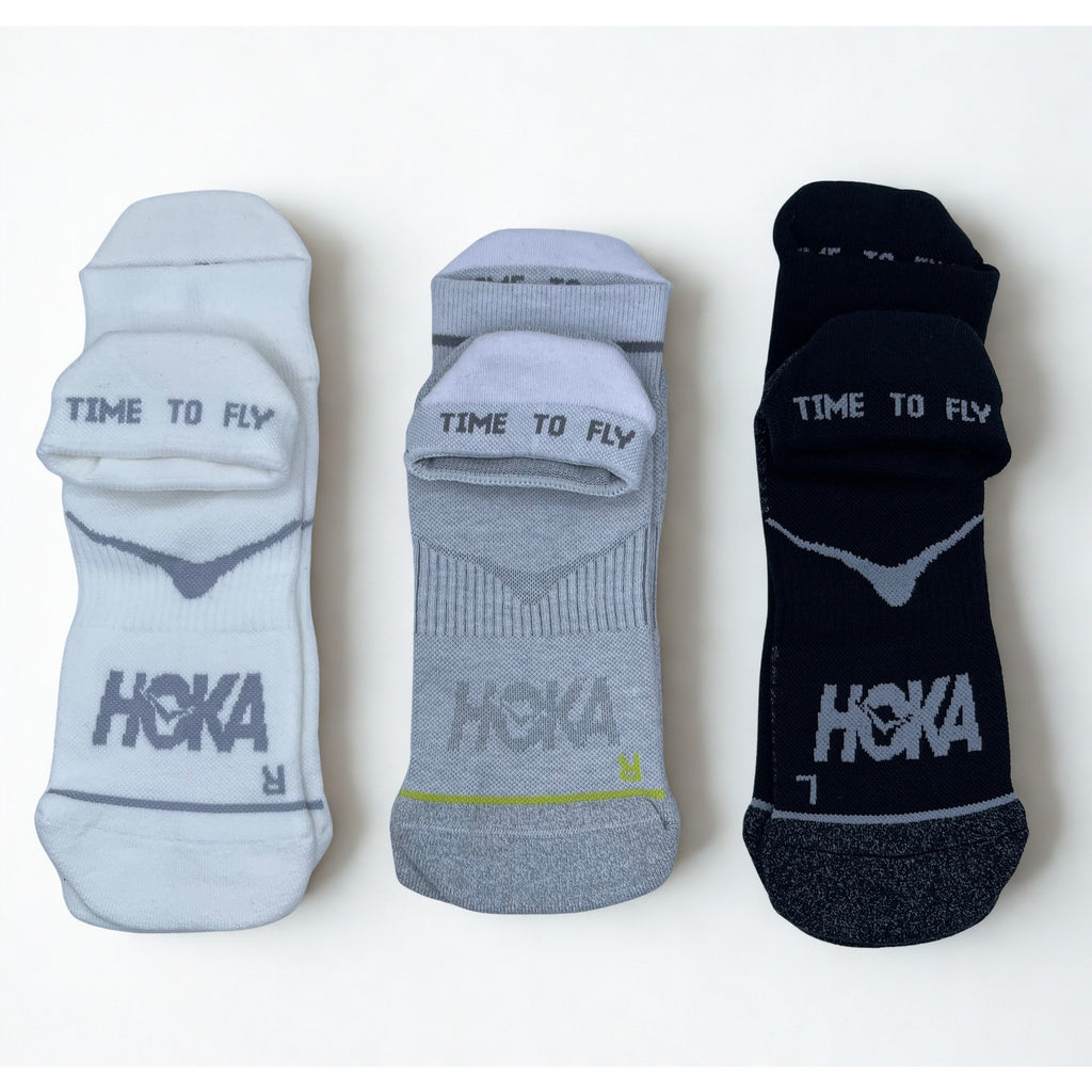 3 Pairs HOKA Time To Fly No Show Socks  Unisex L , NWOT