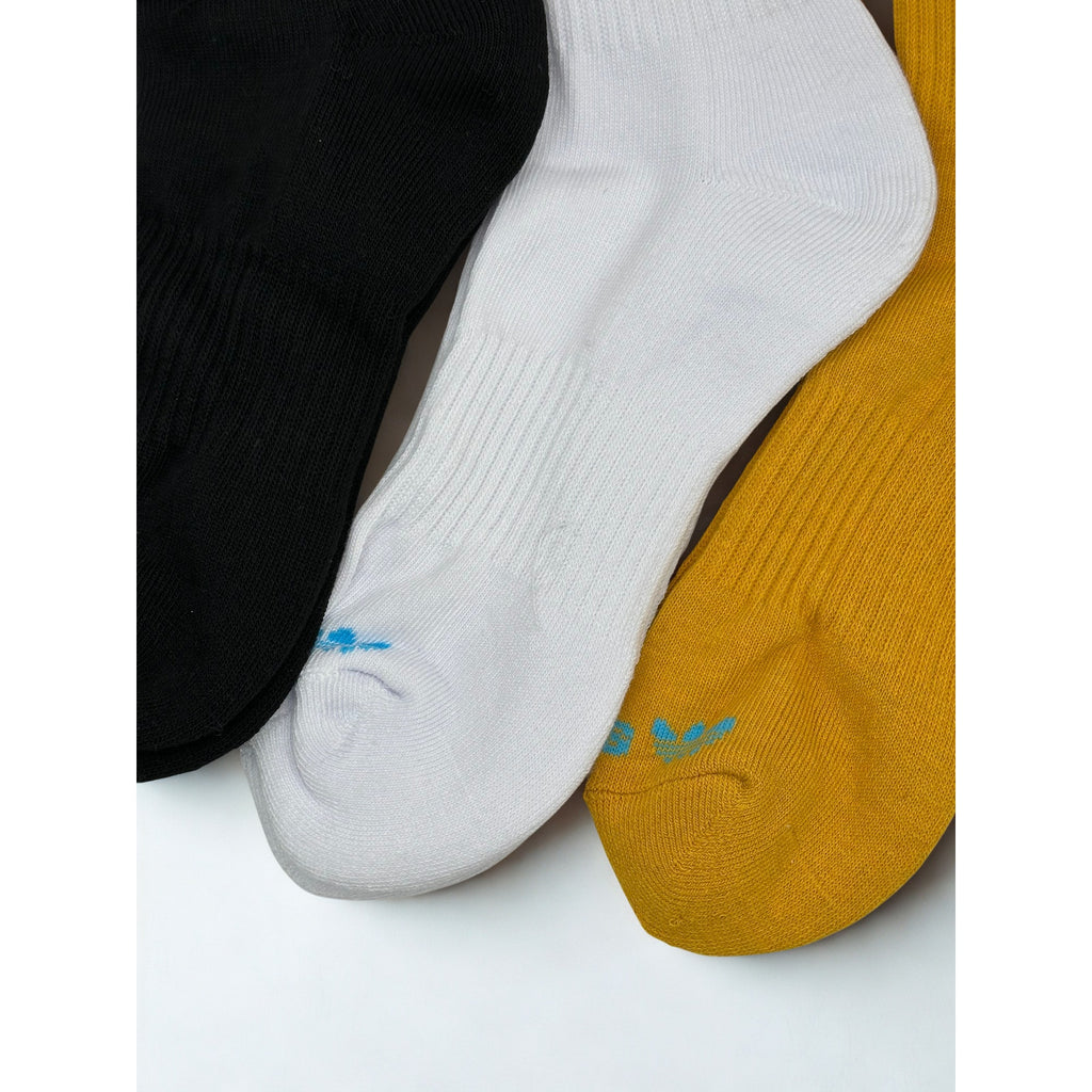 6 Pairs ADIDAS Floral Everyday Cotton Crew Socks Dri Fit Size MEDIUM