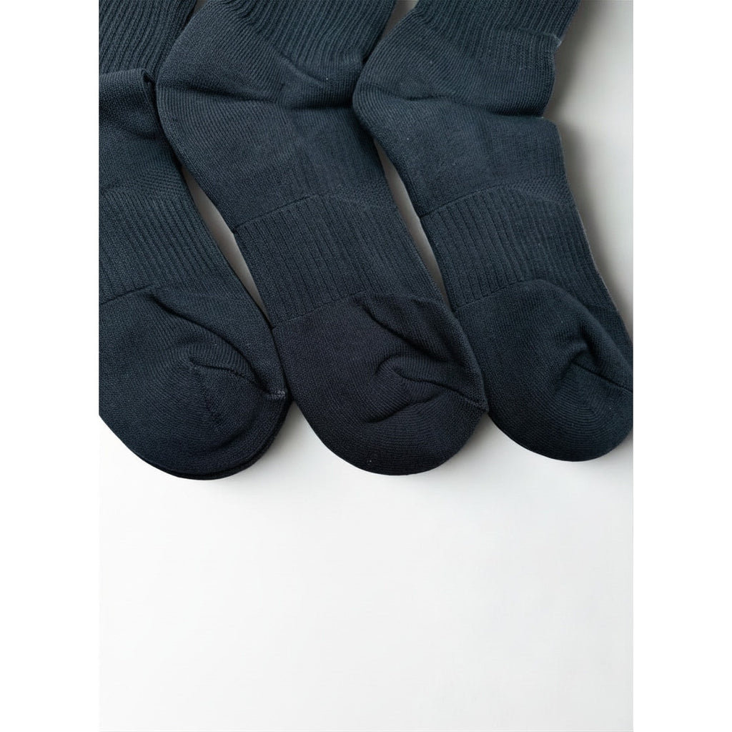 3 Pairs NWOT NIKE Black Everyday Cotton Crew Socks Dri Fit Size Large