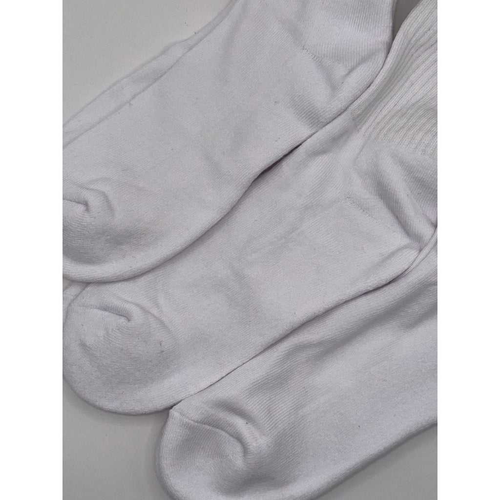 3 Pairs NWOT NIKE Everyday Cotton Crew Socks WHITE Dri Fit Size LARGE