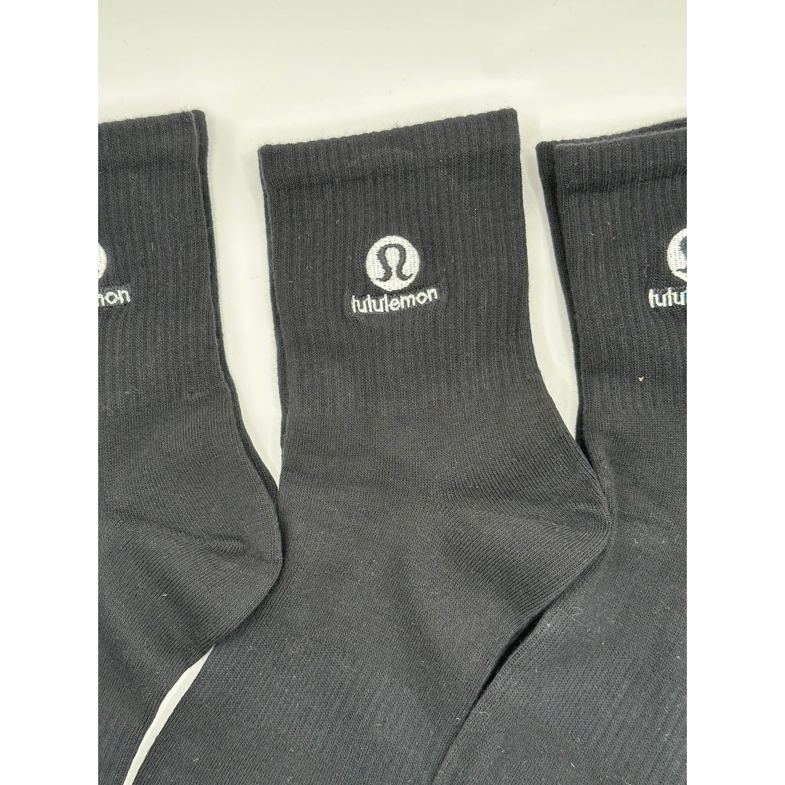 $2/Pair 3 Pairs - Lululemon Men Daily Stride Ankle Socks Black M-L