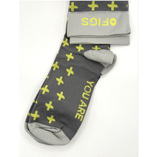 1 Pair FIGS Compression Socks Pink 100% Awesome Size Large