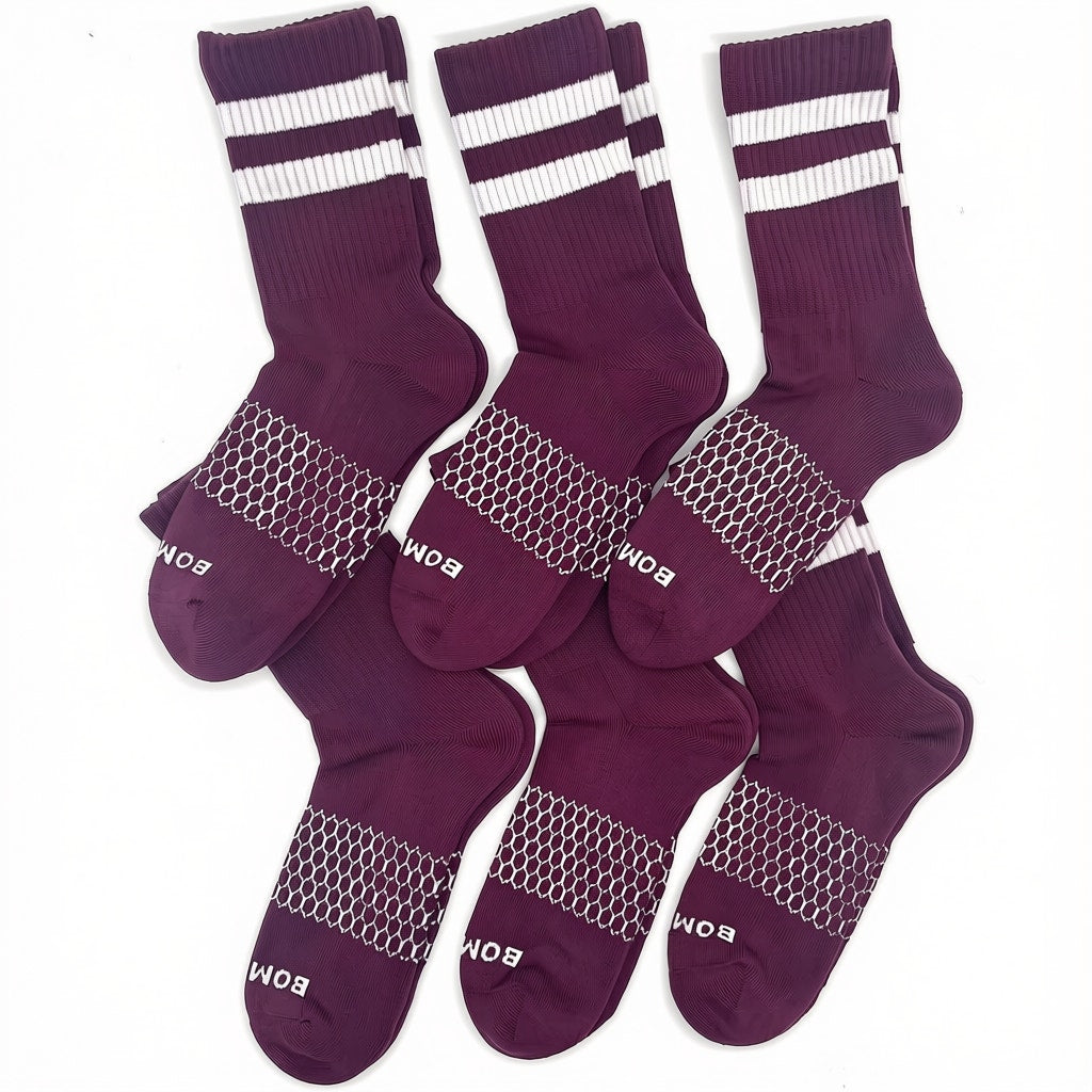 BOMBAS Honeycomb Quarter socks Size Medium 6 Pairs