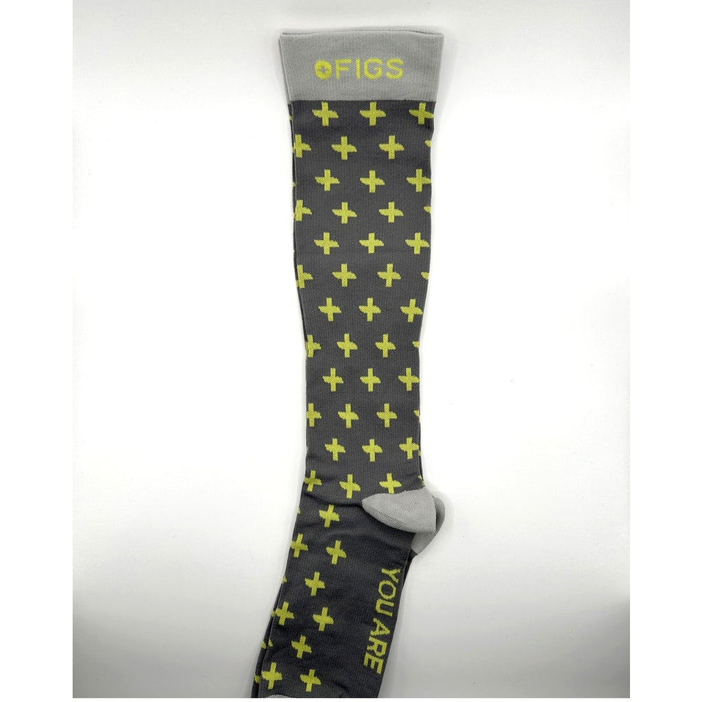 1 Pair FIGS Compression Socks Pink 100% Awesome Size Large