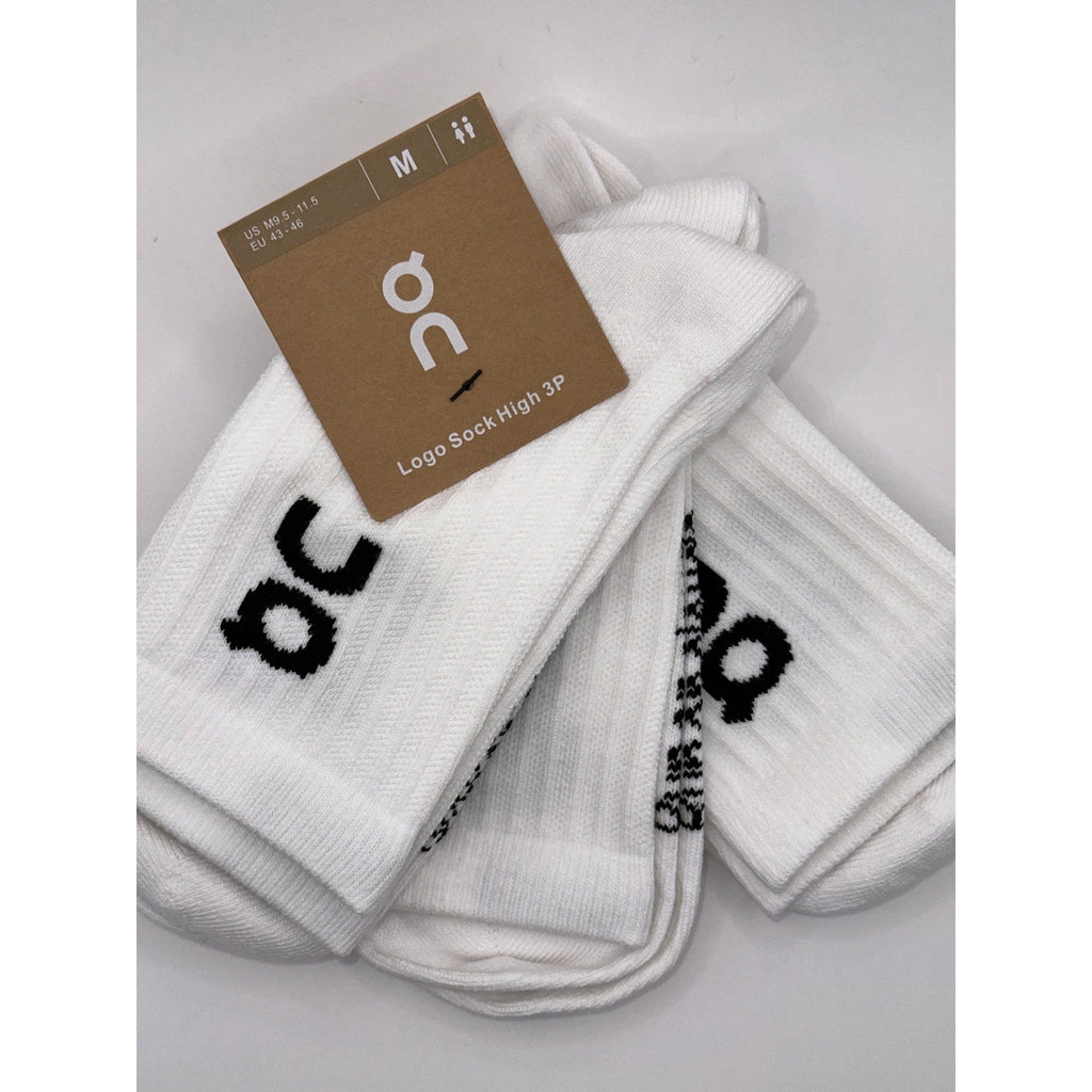 3 Pairs NWT On Cloud Socks White Half-Calf Size Medium Unisex