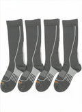 Merrell 4 Pairs Hiker Crew Socks Unisex Size S-M Gray