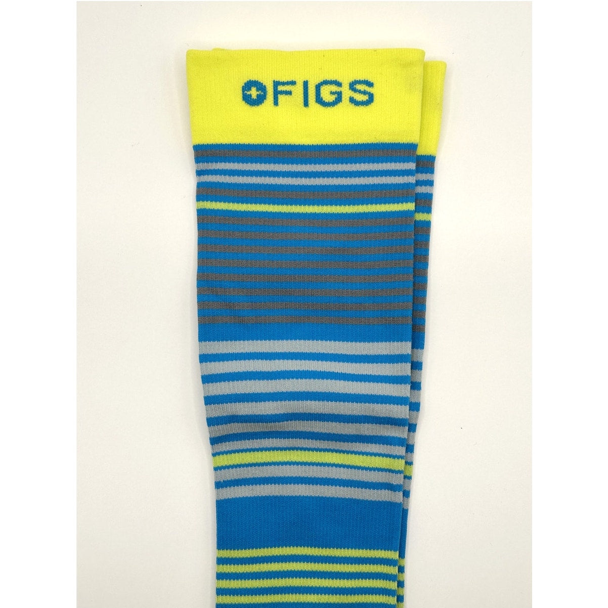 1 Pair FIGS Compression Socks Stripes 100% Awesome Size Medium