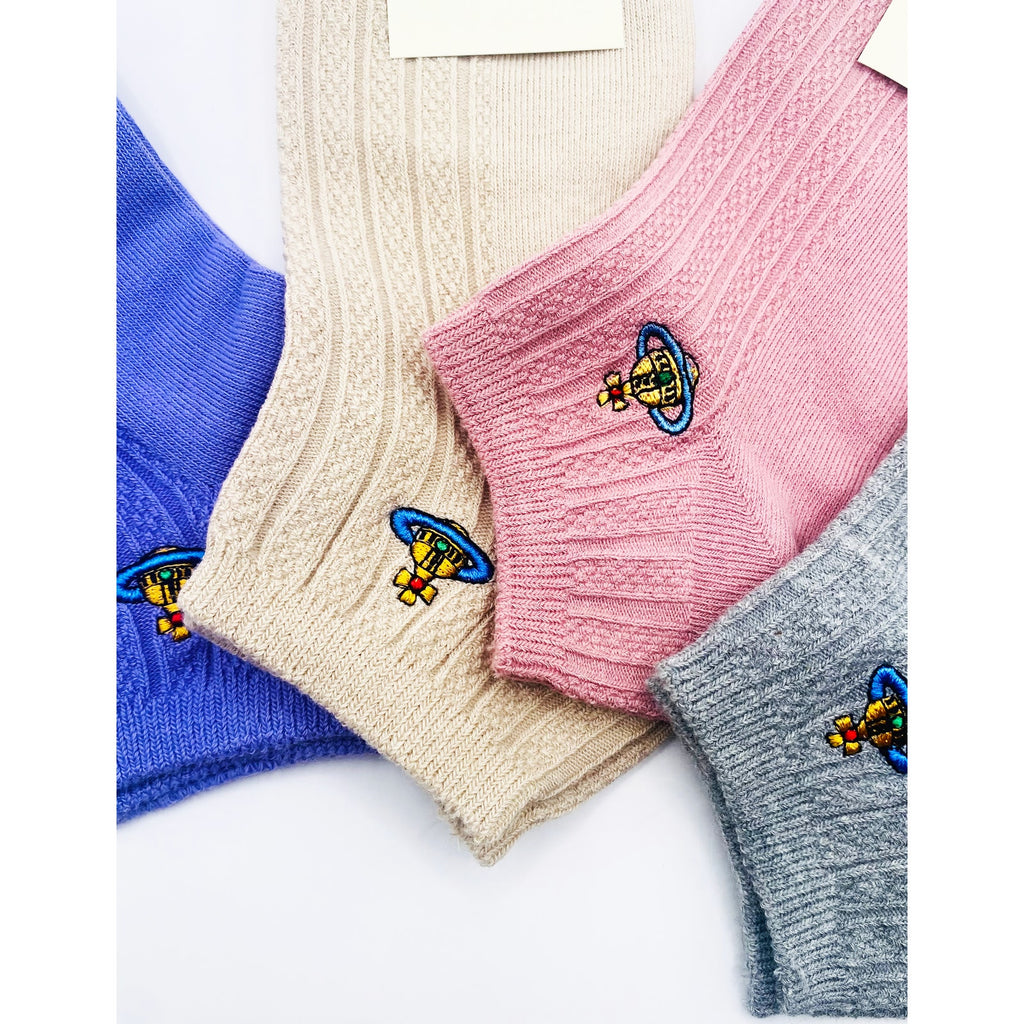4 Pairs Vivienne Westwood Ankle Socks, Medium US Size 6-9