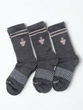 BOMBAS Honeycomb Quarter socks Size Medium Black 3 Pairs Unisex