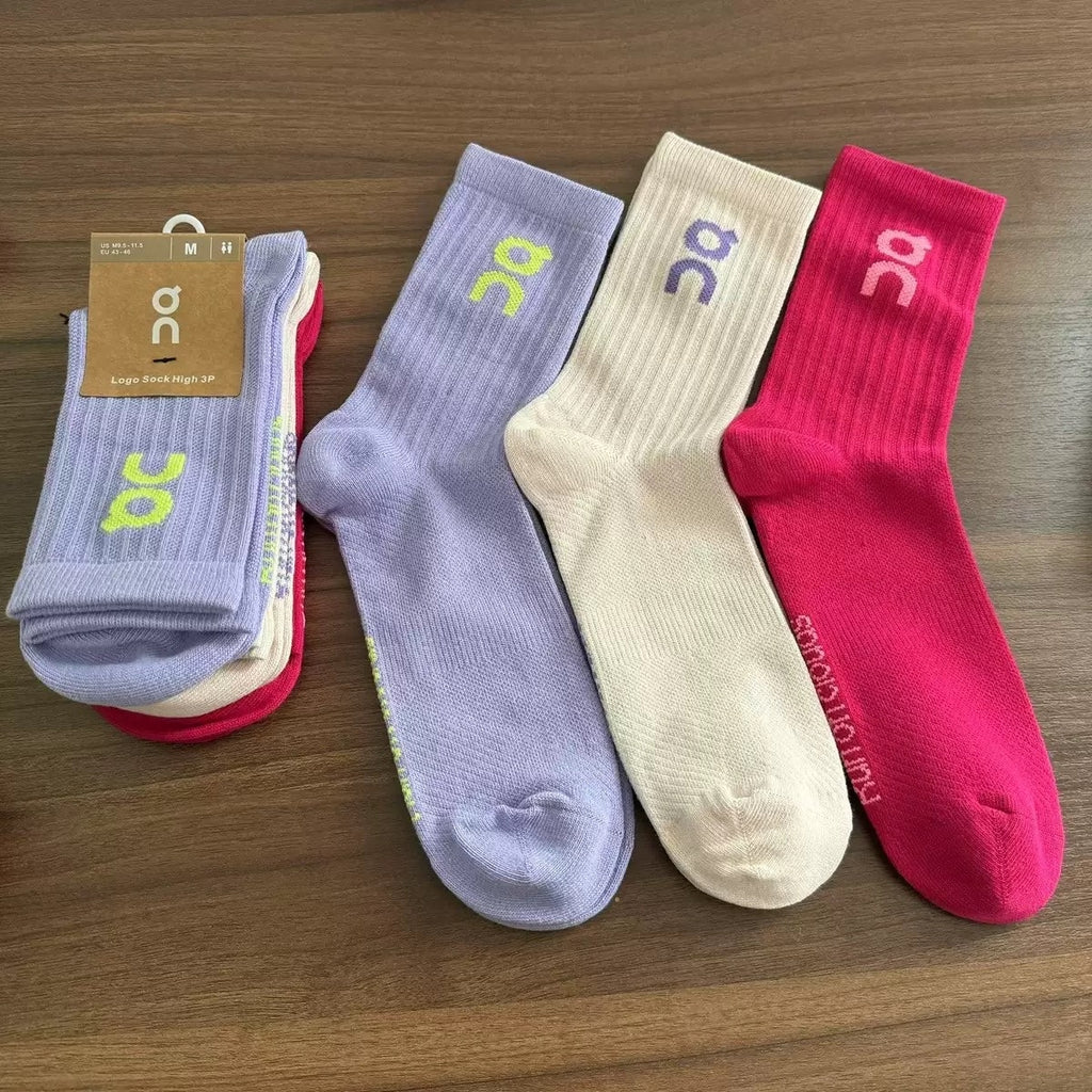 3 Pairs NWT On Cloud Socks Half-Calf Size Medium Unisex