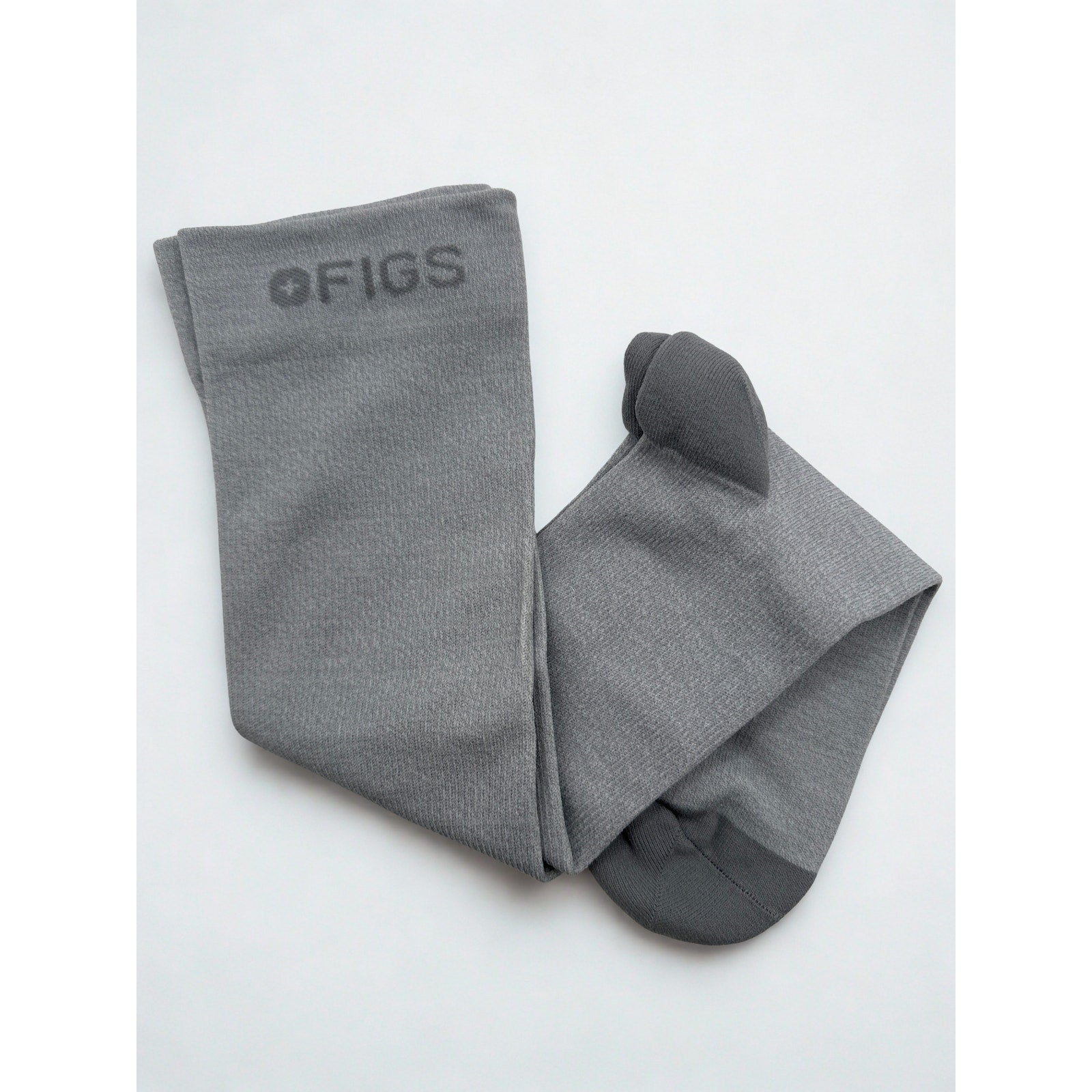 1 Pair FIGS Compression Gray Socks Size Medium