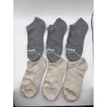 Timberland No Show Socks 6 Pairs - Full Cushion, Light & Dark Gray Medium