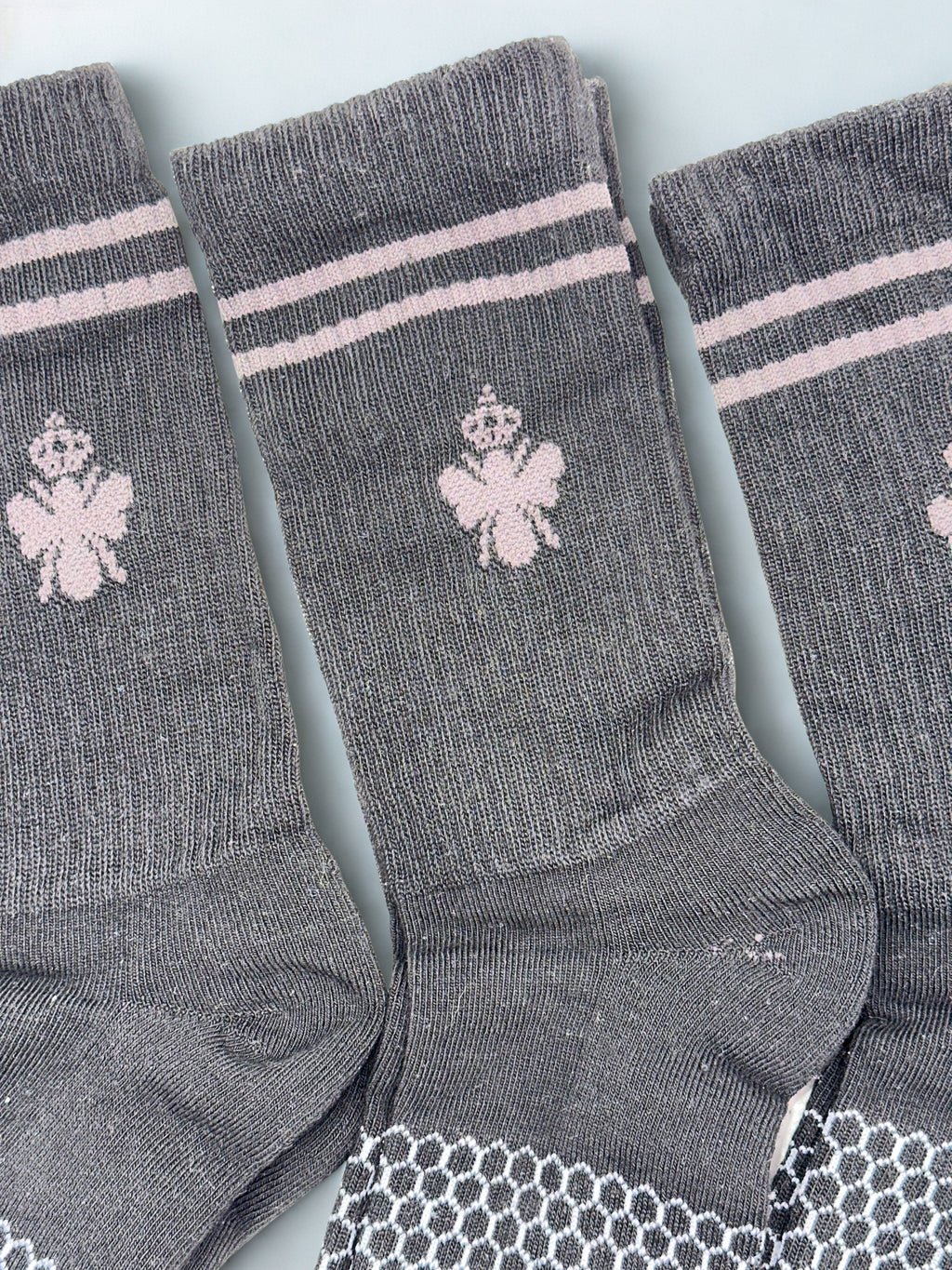 BOMBAS Honeycomb Quarter socks Size Medium Black 3 Pairs Unisex