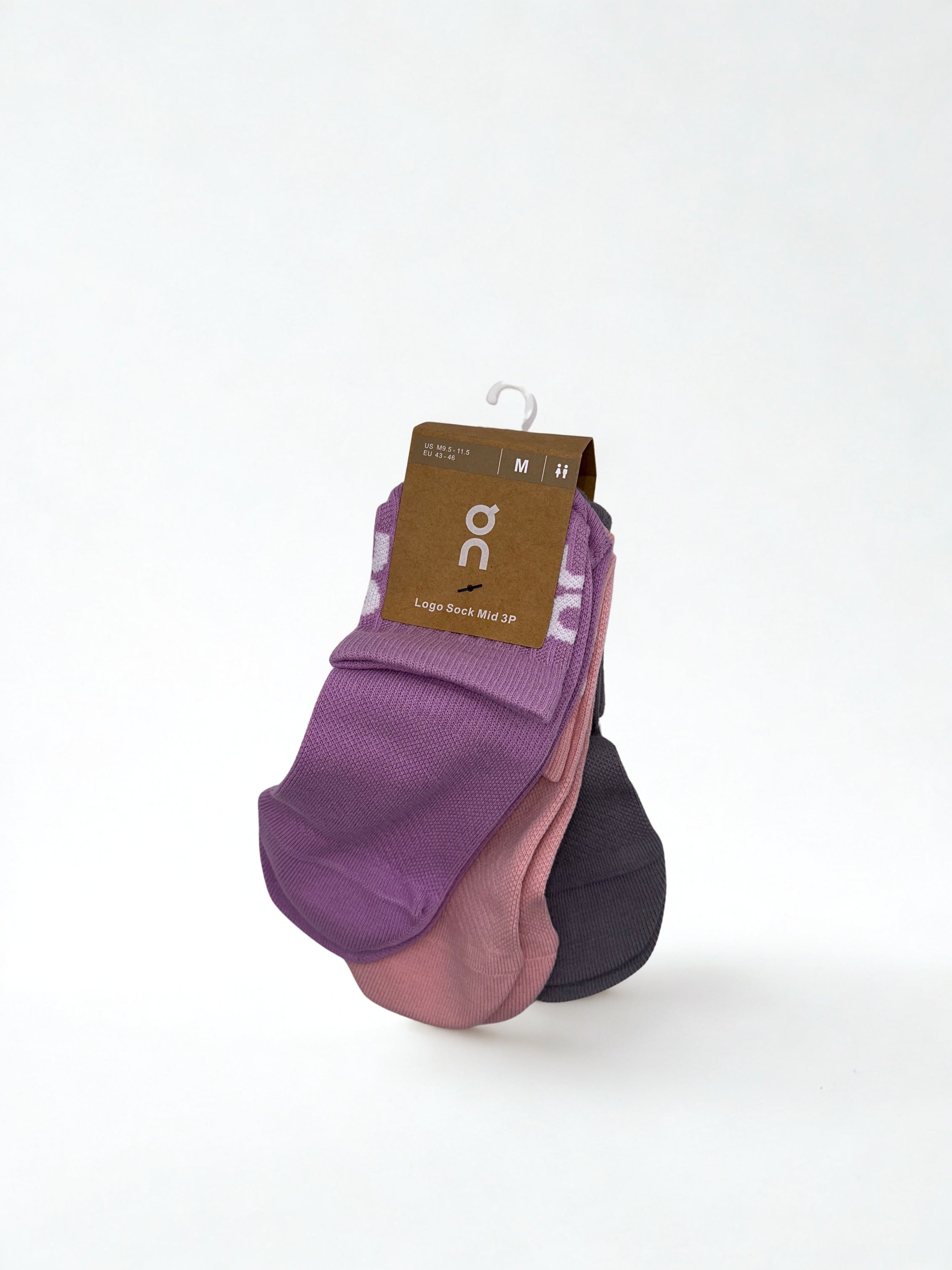 3 Pairs NWT On Cloud Mid Socks Size Medium Unisex
