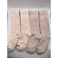 Timberland Unisex Cushioned Crew Socks 4 Pairs - Wool Blend, Light Brown Medium
