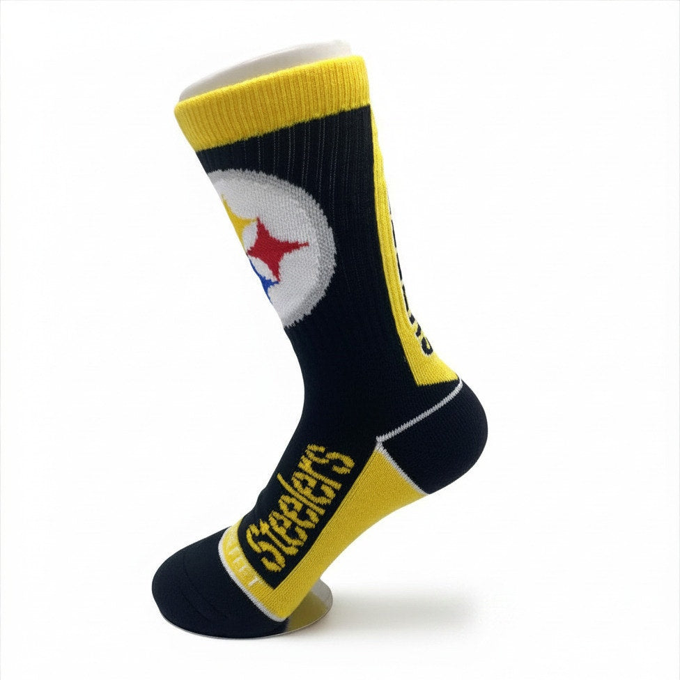 Bare Feet Pittsburgh Steelers "Lil' Deuce" Crew Socks Size Medium