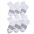 Women Men's BOMBAS Honeycomb Quarter socks Size Small White 6 Pairs