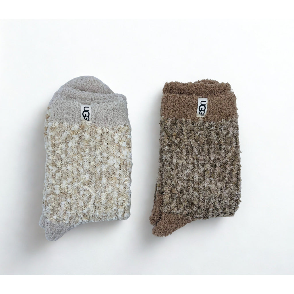 2 Pairs UGGS Fuzzy Cozy Socks S/M/L Adult Women