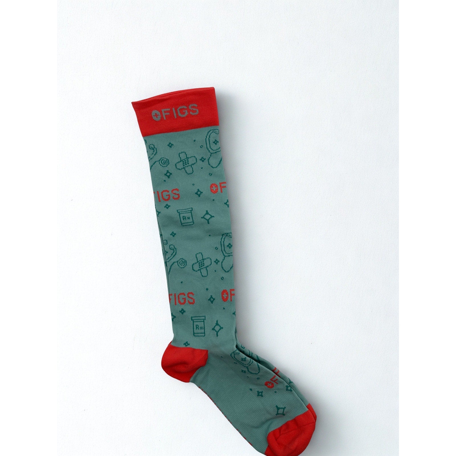 1 Pair FIGS Compression  Socks Size Medium