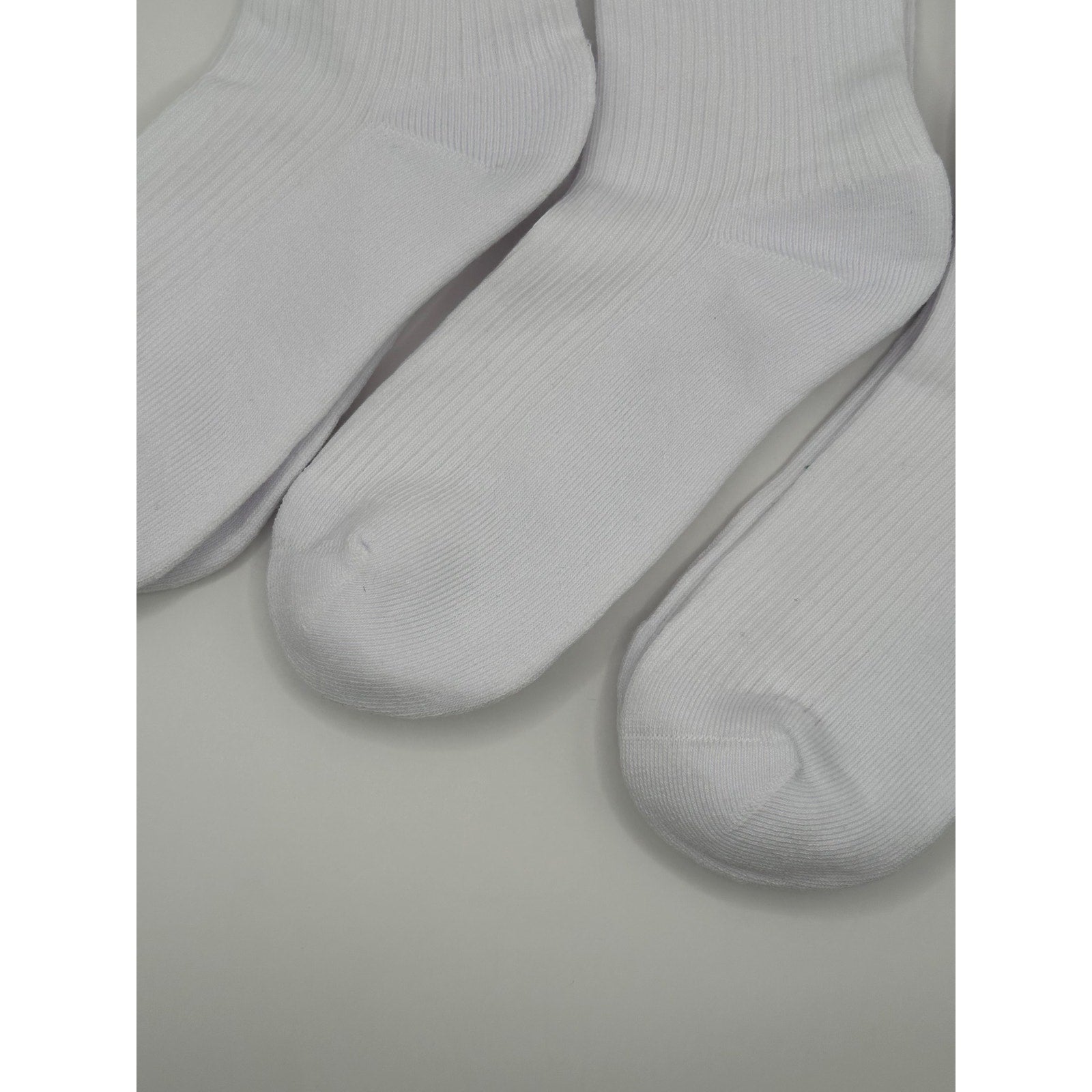 3 Pairs Alo Yoga Women's Lettuce Edge Sock M/L fits sizes 8 – 11 White