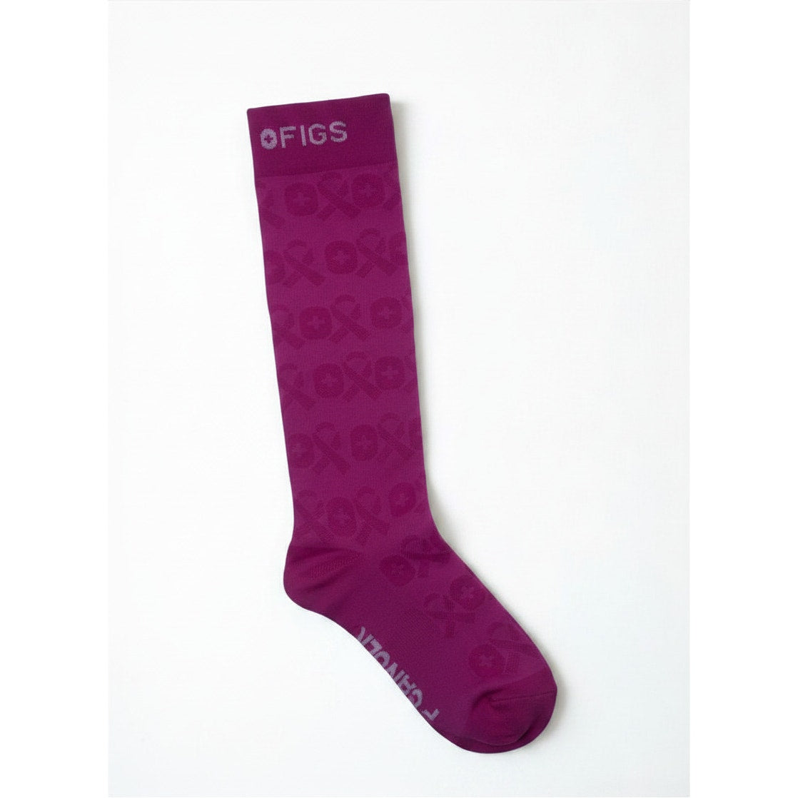 1 Pair FIGS Compression Pink Socks Size Medium