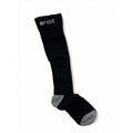 1 Pair FIGS Compression Black & Gray Socks Size Large