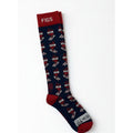 1 Pair FIGS Compression USA Red & Navy Blue Socks Size Large